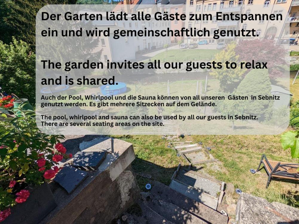 Uo3 - Urlaubsmagie- Urlaubsoase Mitten In Sebnitz Zewnętrze zdjęcie